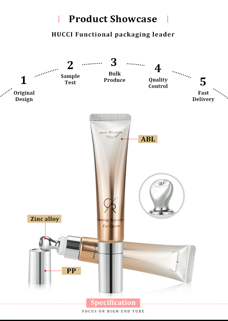 Luxury eye cream tube