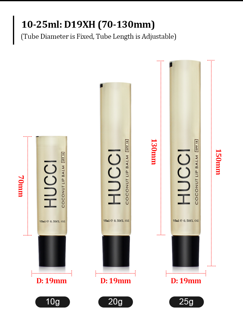 gold lipgloss tubes