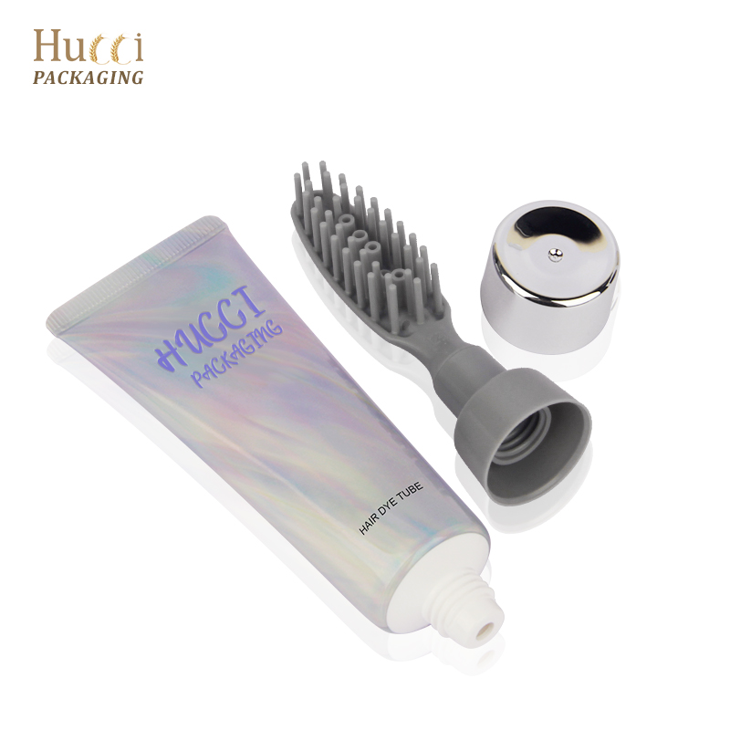 cosmetic tube with hair comb}