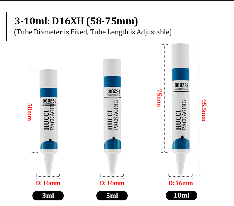 cosmetic tube with nozzle