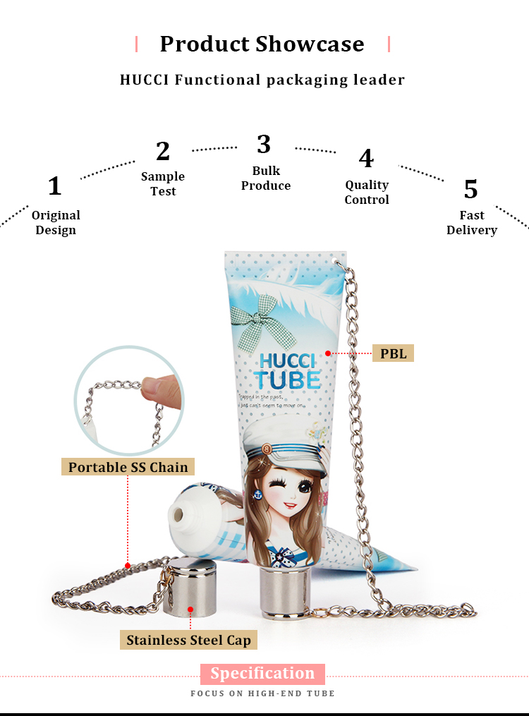 Facial cleanser tube