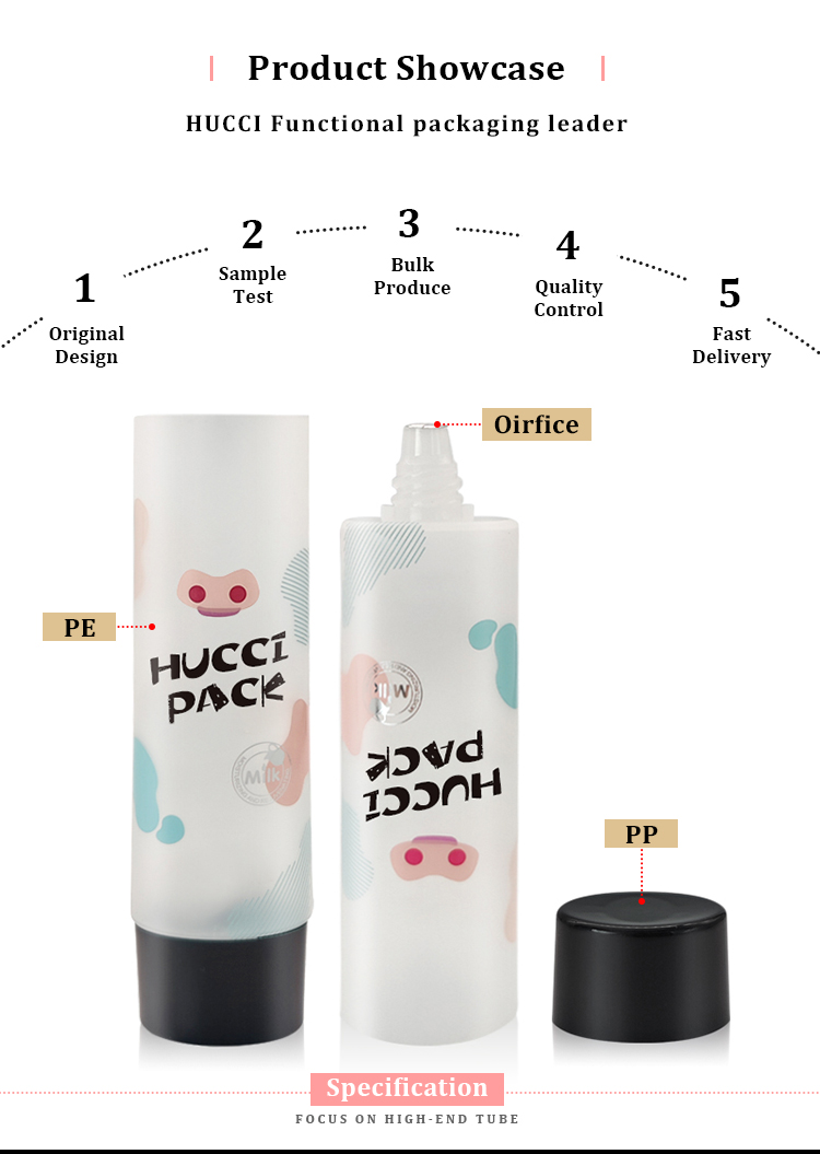 Face wash tube