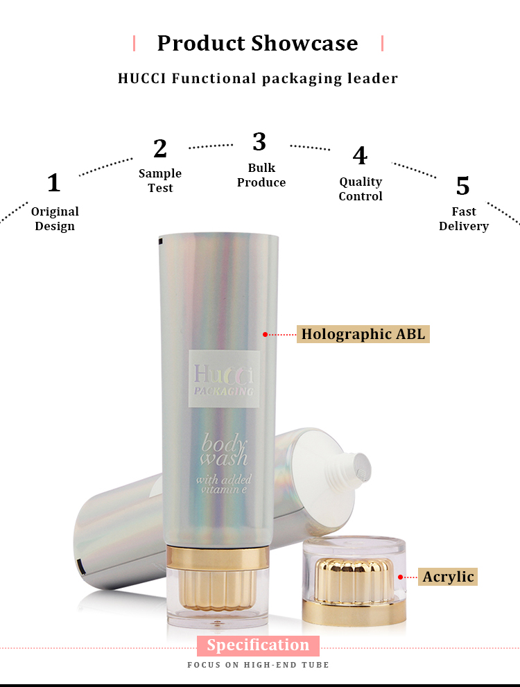 Facial cleanser tube