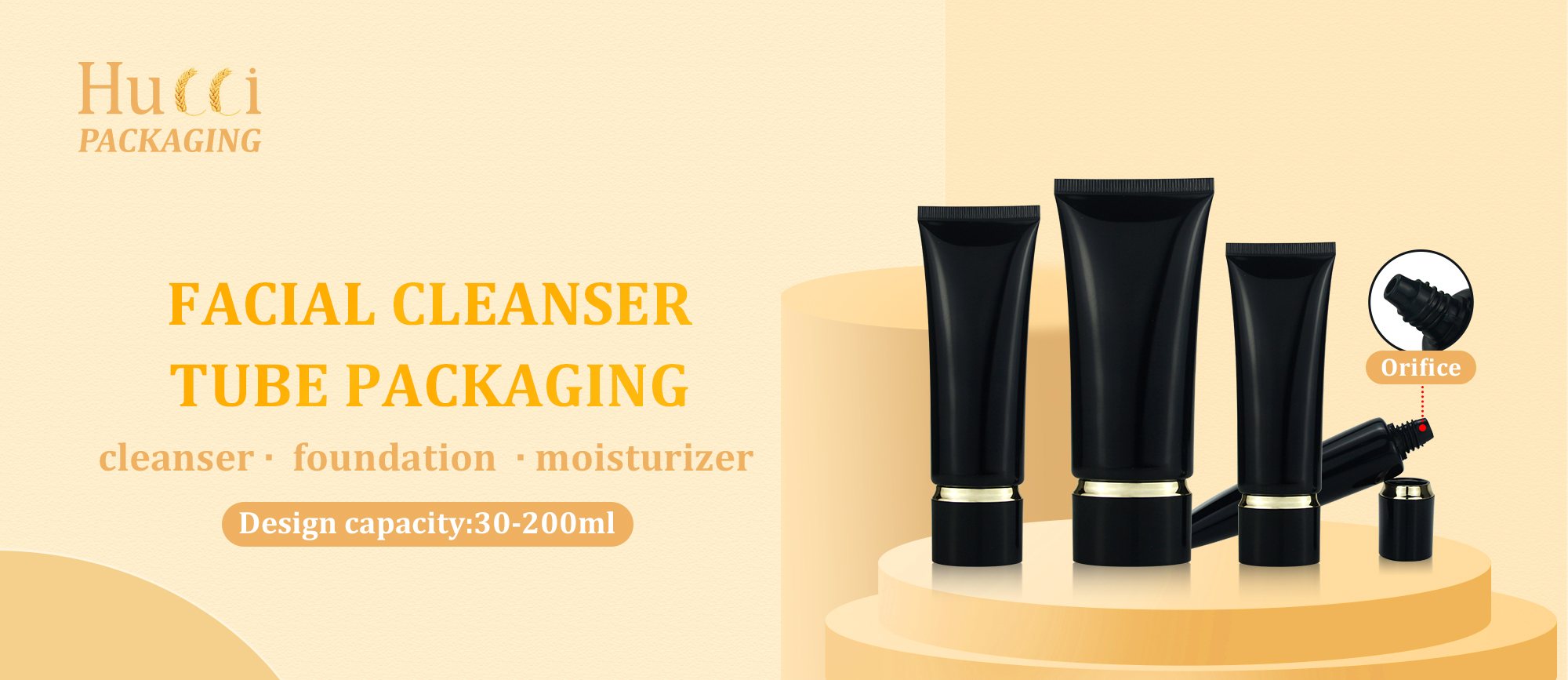 Facial cleanser tube