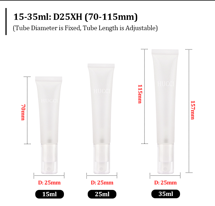 Face serum tube