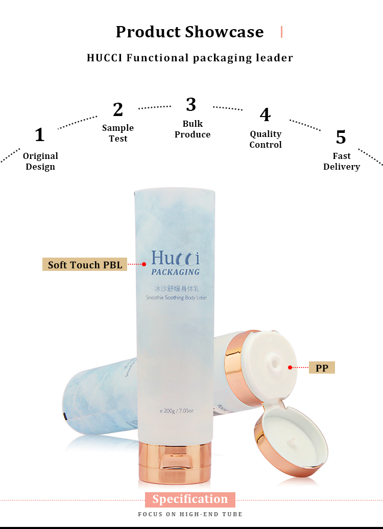 Facial cleanser tube