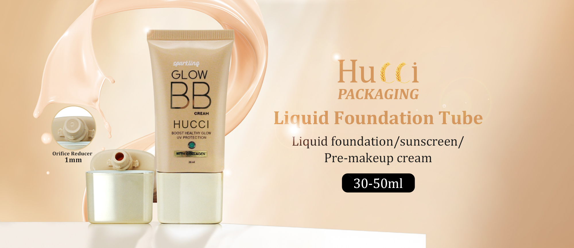 Liquid foundation tube