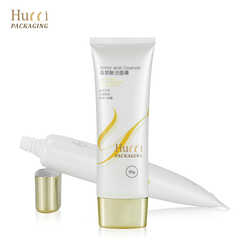 Facial cleanser oval tube