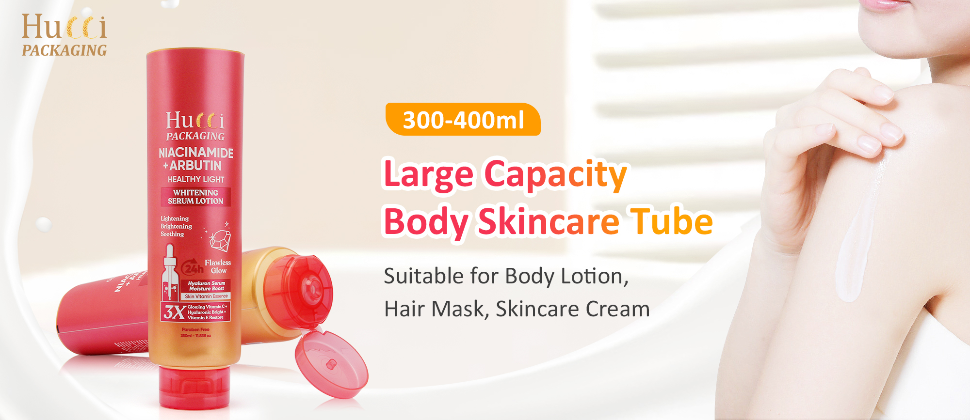 Body skincare tube