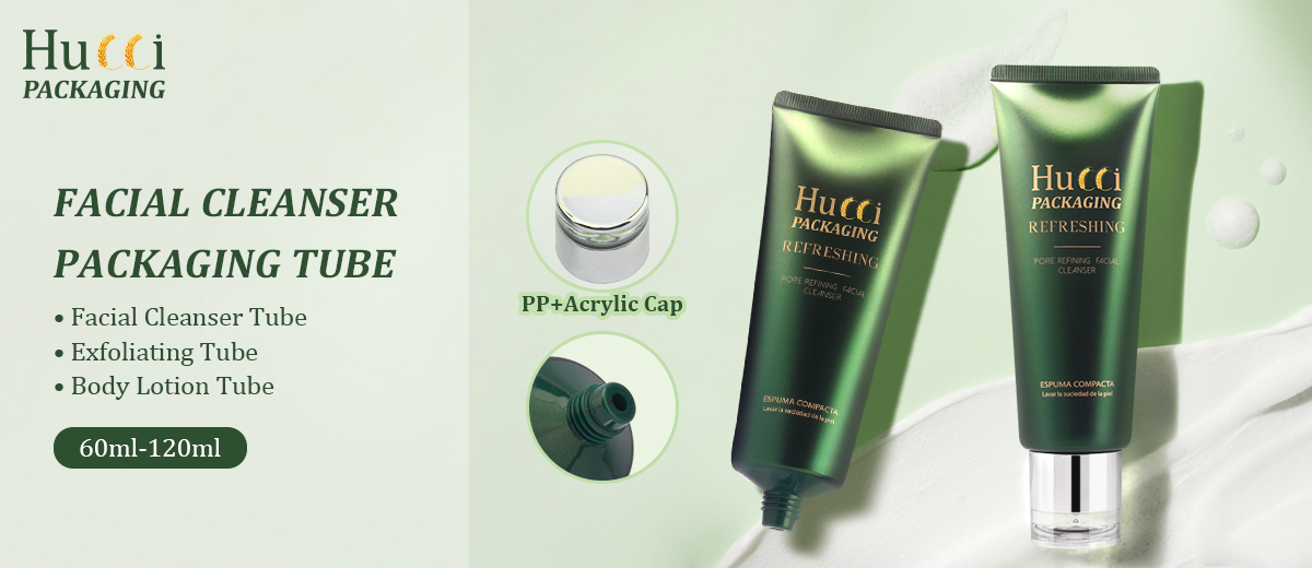 Facial cleanser tube