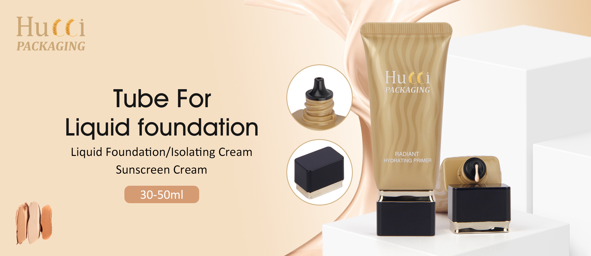 Liquid foundation tube