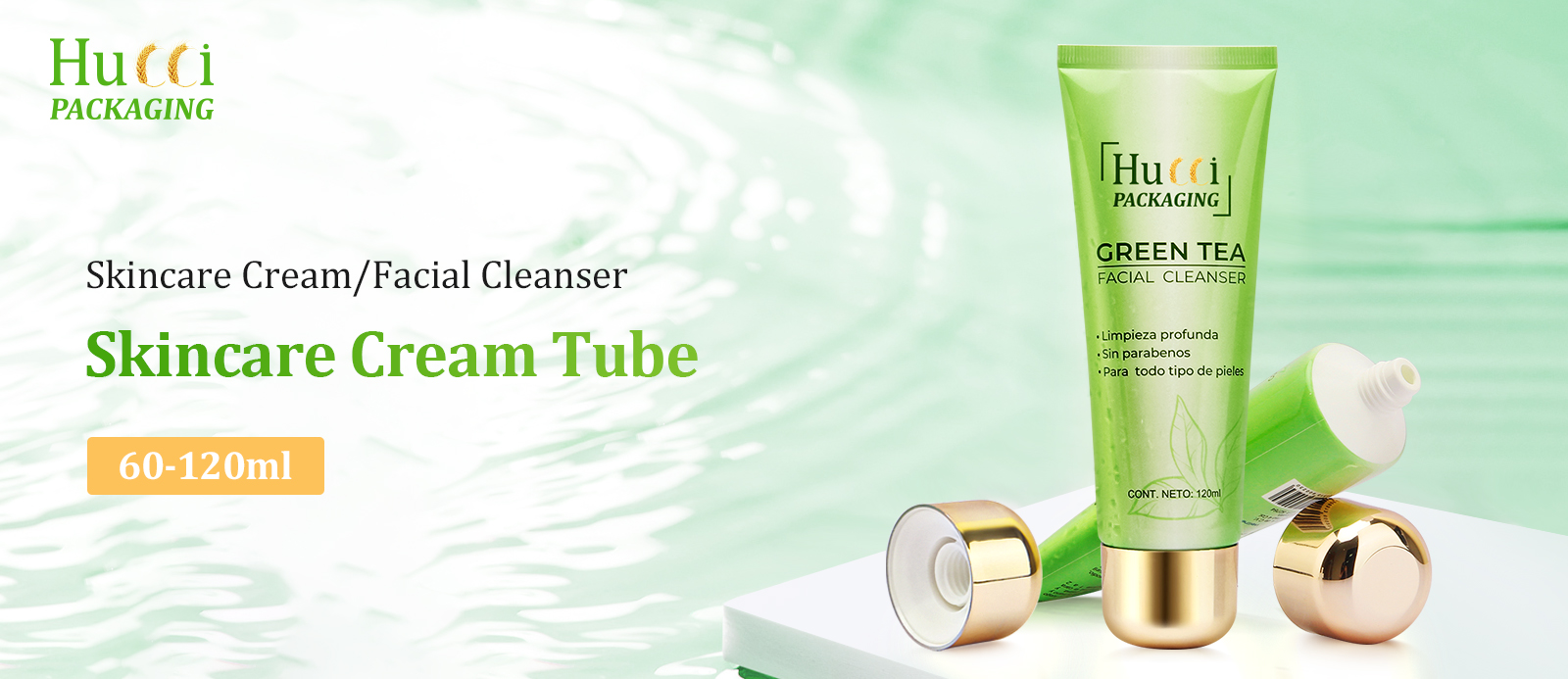 Facial cleanser tube