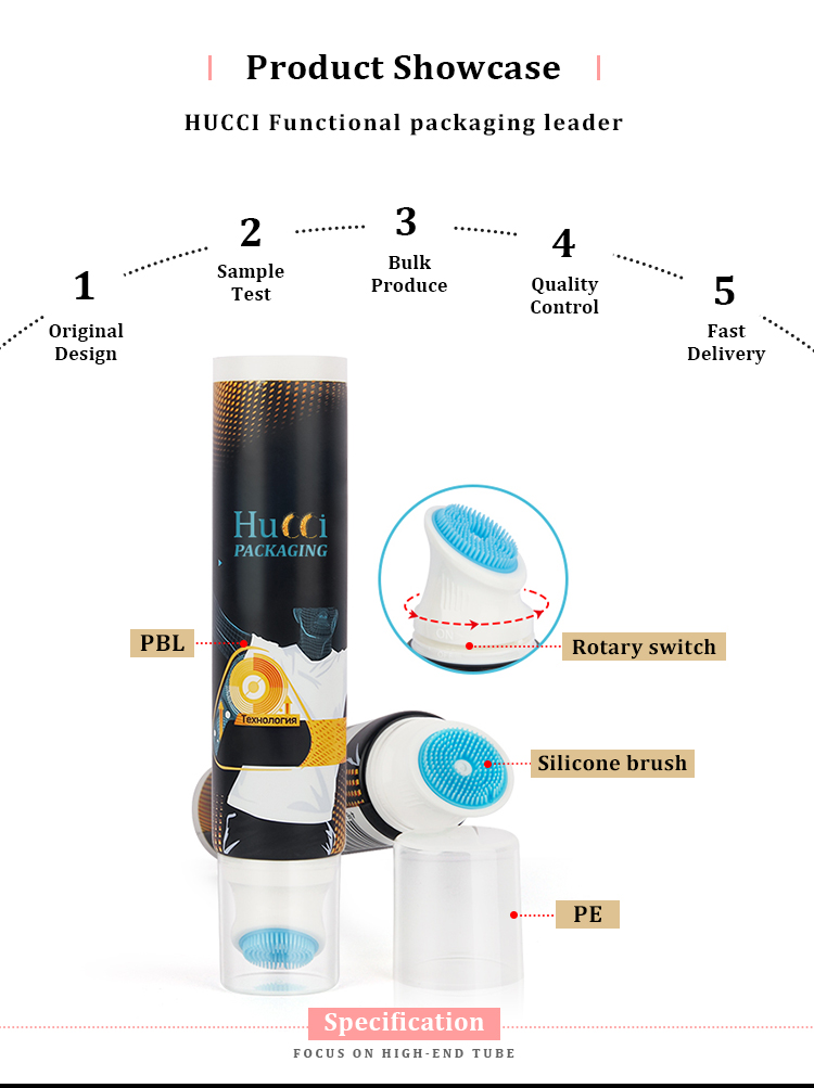 Facial cleanser tube