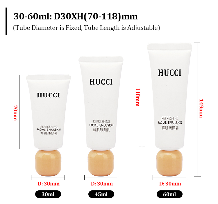 Face cream tube