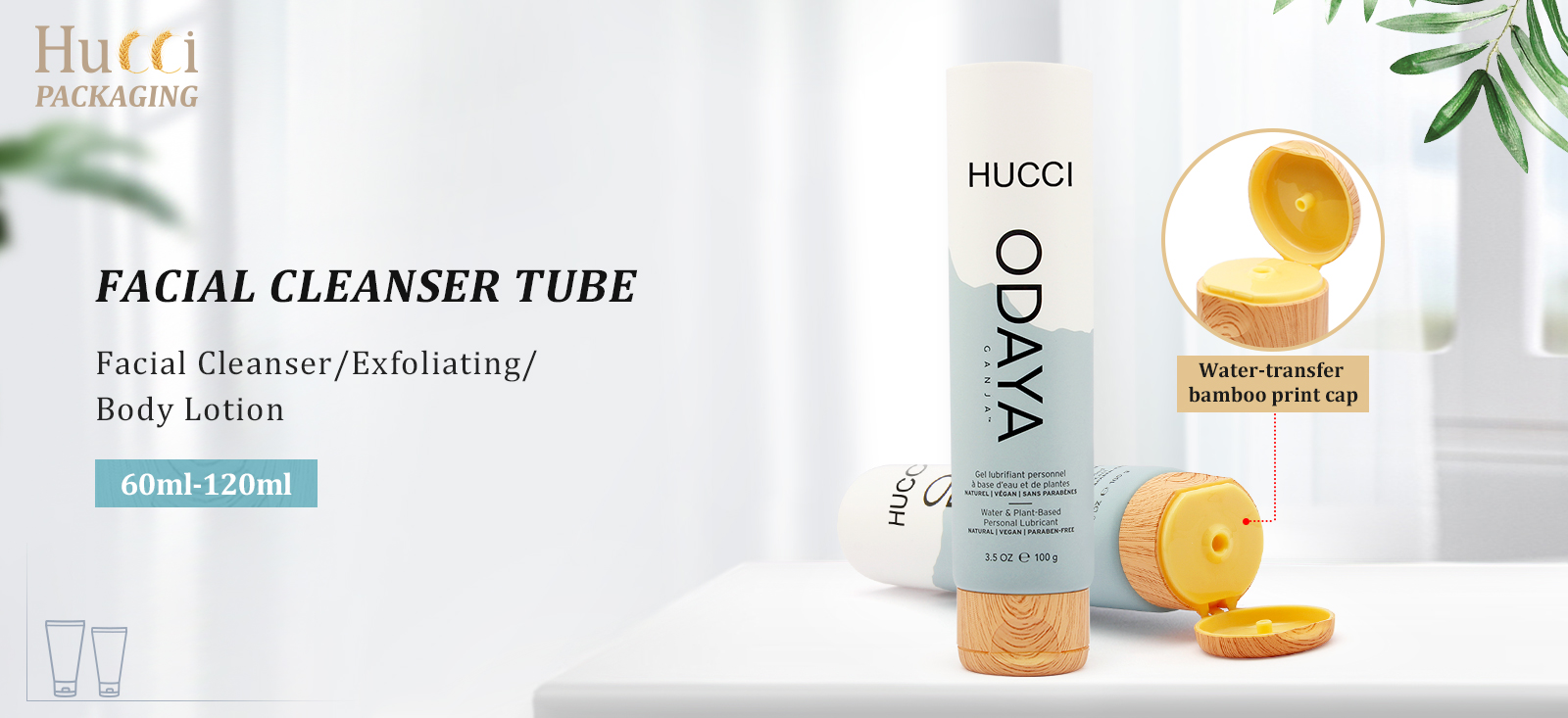 Facial cleanser tube