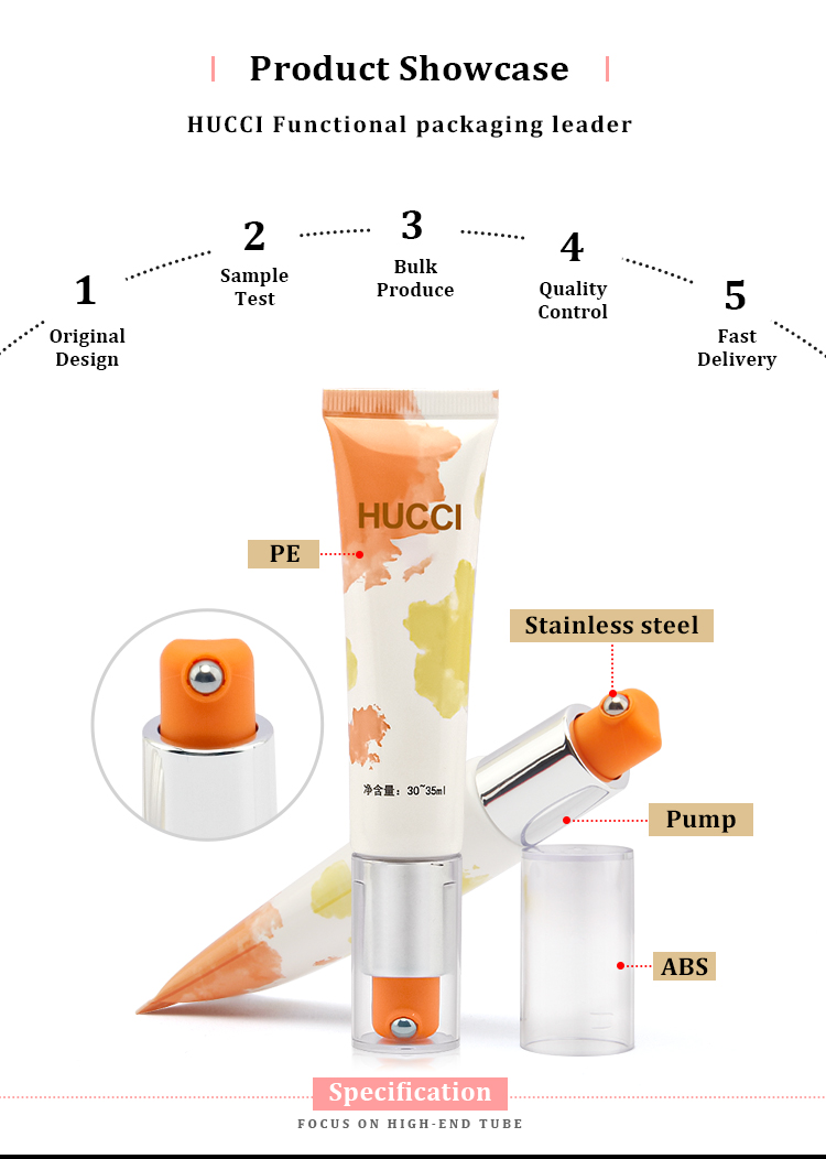 Cosmetic pump tube