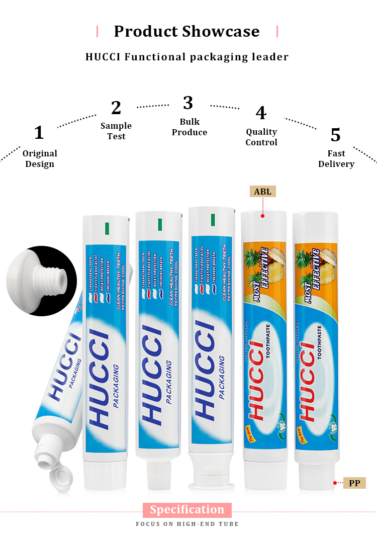 Toothpaste ABL tube packaging