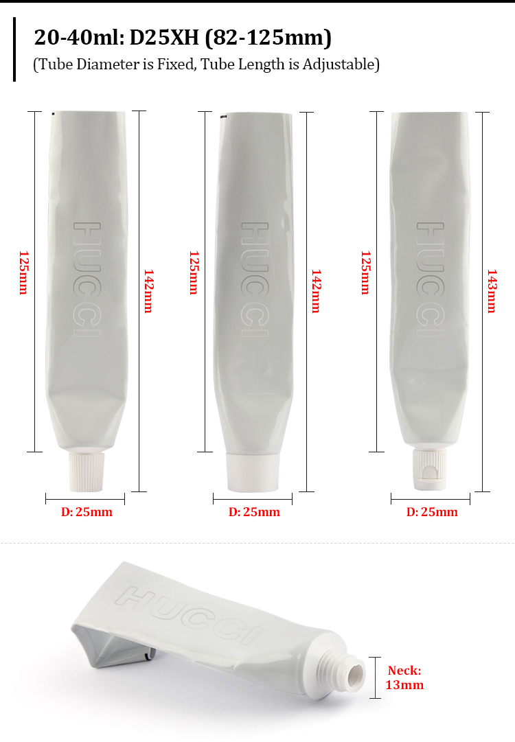 Cosmetic plastic tube