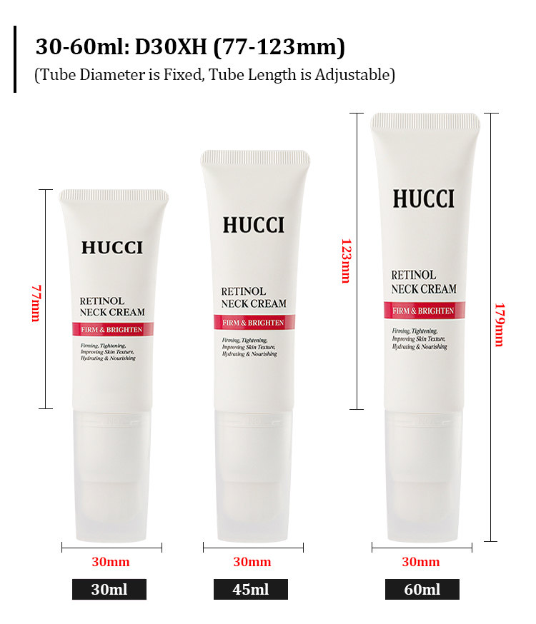 Neck cream tube